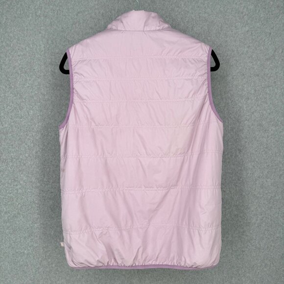 Athleta Girl Reversible So Toasty Sherpa Vest Size XL Light Purple White Warm - Picture 2 of 13